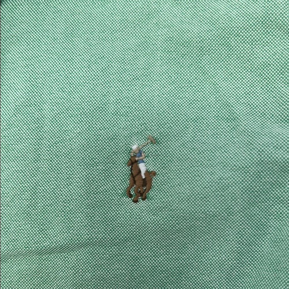 Ralph Lauren Kids Green Button-Down Shirt - Picture 3 of 4